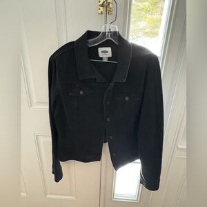 Old Navy Women’s Black Jean Jacket - Size XL.